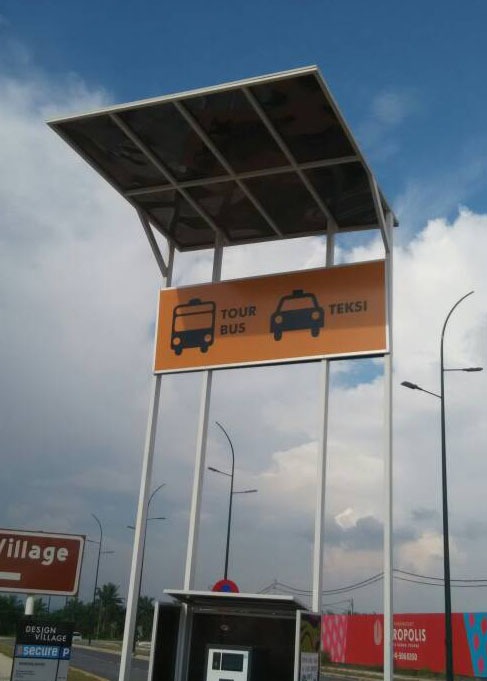 Design Village (Penang) - Metal Signboard with Sticker by Orange Media