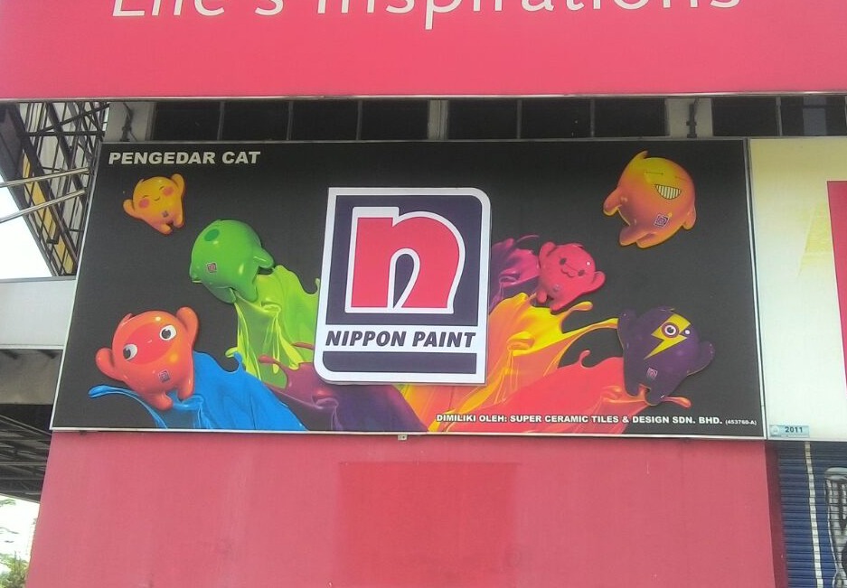 Nippon Paint Signboard Foam by Orange Media Penang, Malaysia