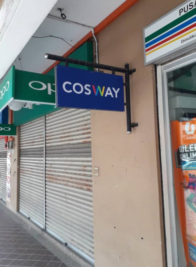 Cosway Penang shopfront blade sign - Signboard by Orange Media Enterprise