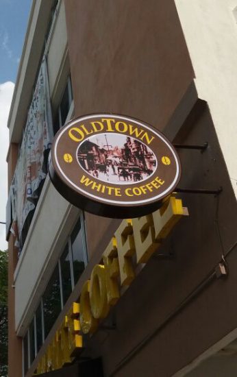 Old Town Coffee outlet signboard blade sign by Orange Media Enterprise Penang