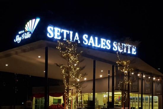 Sky sign signage Setia Sales Suite by Orange Media ESB