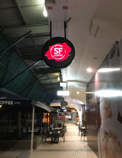 San Francisco SF Coffee Blade Signboard by Orange Media Penang
